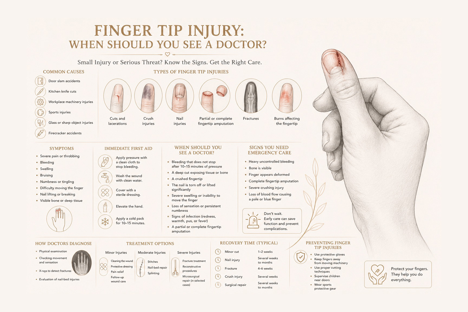Finger Tip Injury: When Should You See a Doctor?
